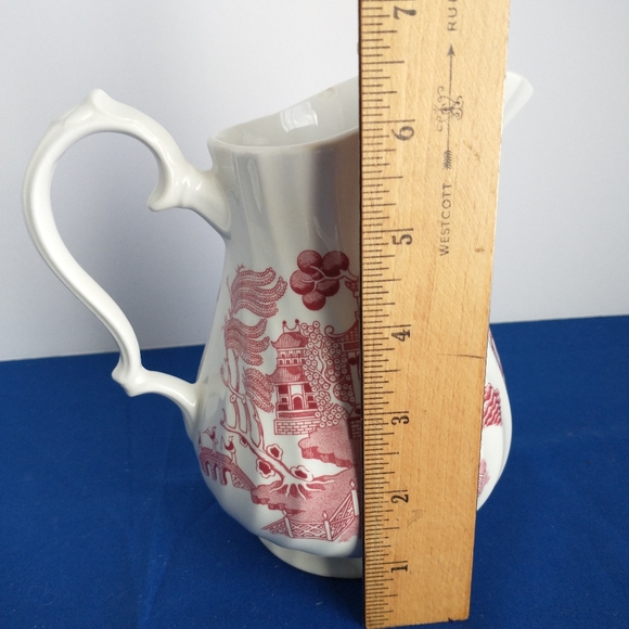 WESSEX Willow Red Chinoiserie Pitcher - Picture 7 of 10
